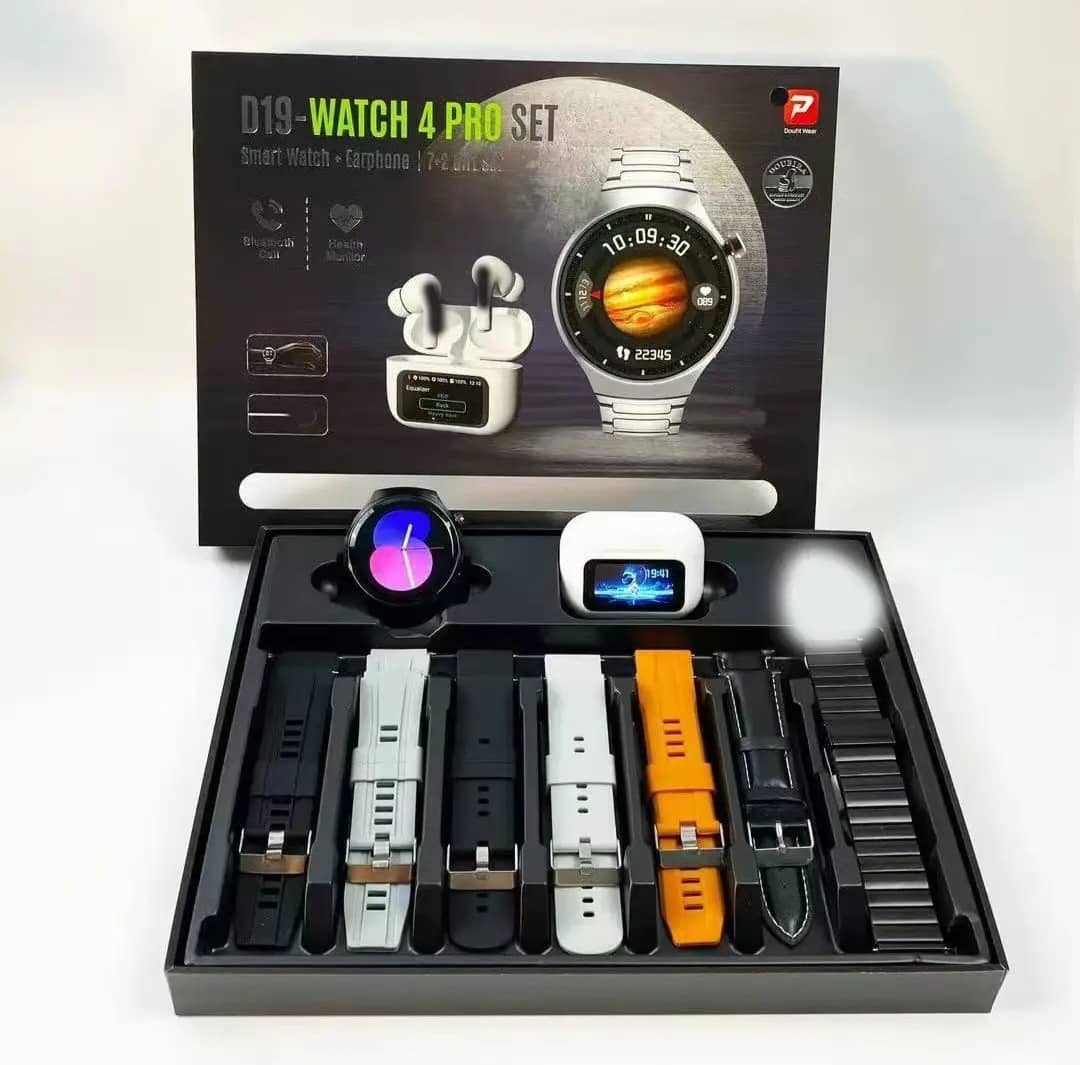 Montre connectée +  AirPods premium + 6 Bracelets interchangeables